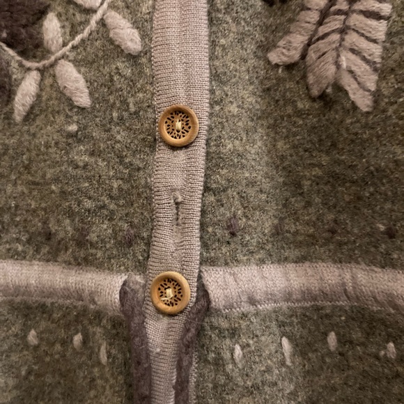 GUDRUN SJODEN vintage wool cardigan, size S - Picture 5 of 8